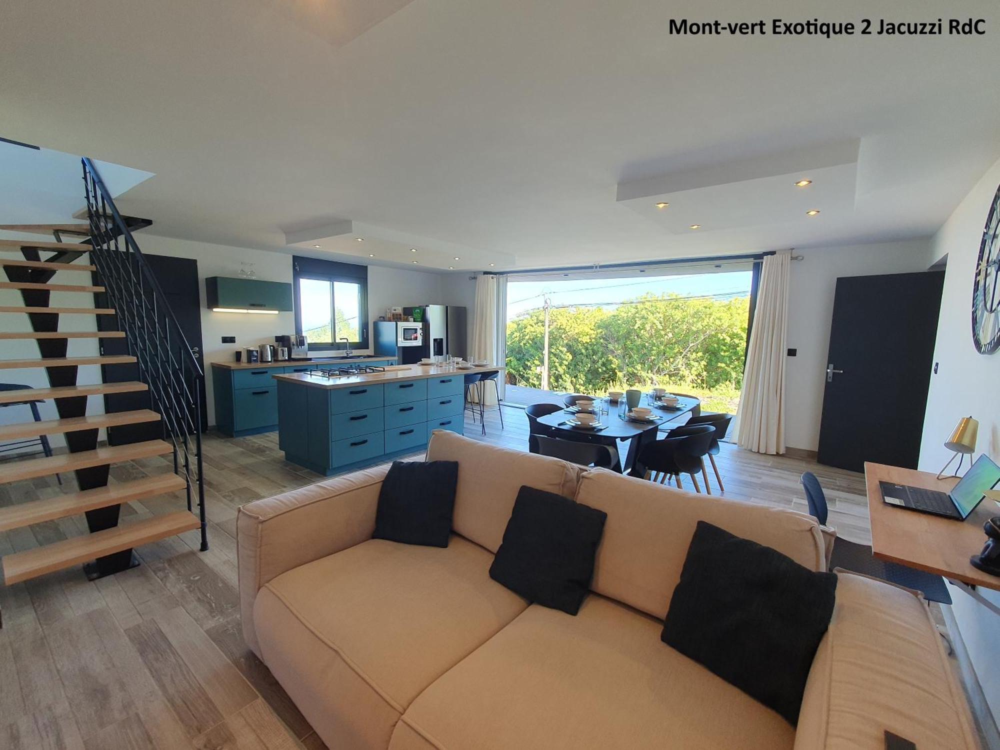 Mont-Vert Exotique - Calme - Vue Et Parking Сен-Пьер Экстерьер фото